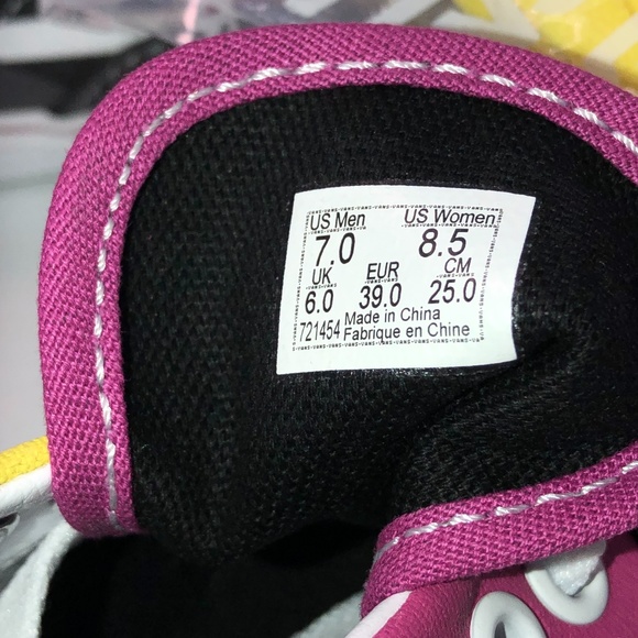 Vans Off The Wall Unisex Sneakers W/8.5 M/7 - Picture 10 of 16